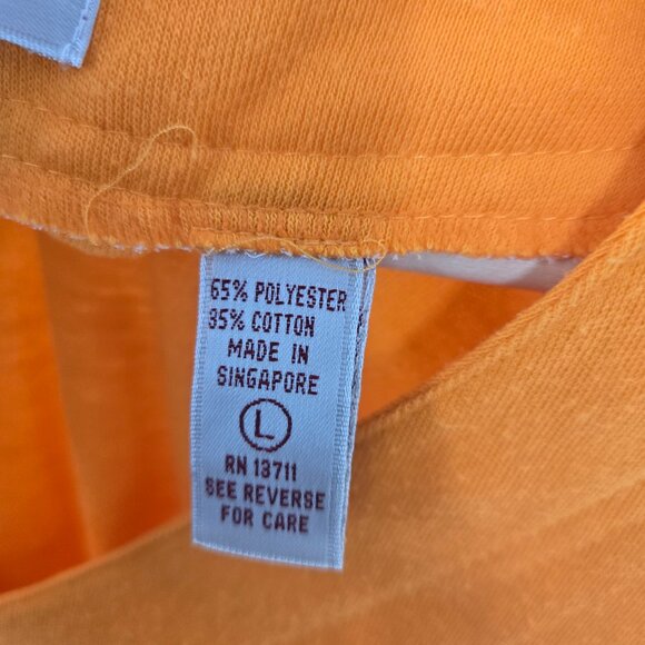 Vintage Karen Scott Orange Upcycled Lorikeet Parrot Applique Short Sleeved Top L - Picture 15 of 16